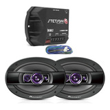 Kit 02 Auto Falantes Pioneer 6x9 400w 69 + Módulo Stetsom Ir