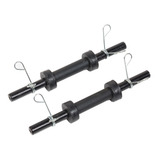 Kit 02 Barras Halter 40 Cm Ocas E Pegada Embor C/ Presilhas 