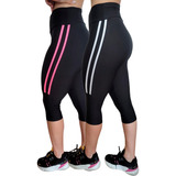 Kit 02 Capri Corsário Academia Fitness Cós Alto