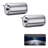 Kit 02 Luz Subaquática 42 Leds 12v 24v Barco Lancha Iate