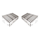 Kit 02 Organizadores Celular Assistência Técnica Mdf Branco