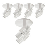 Kit 05 Spot Duplo Aletado Led Bulbo Par20 2x E27 Branco