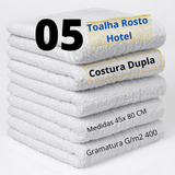 Kit 05 Toalhas Rosto Hotel Clinica Pousada Grande By Laune