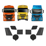 Kit 08 Tampas Do Parachoque Farol Para Iveco Stralis/hiway