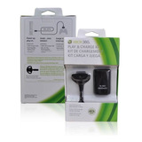 Kit 1 Bateria De Controle E Cabo Carregador 1.4m Xbox 360