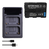 Kit 1 Carr + 1 Np-fm50 P/ Sony Mvc-cd200 Mvc-cd250 Mvc-cd300