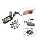 Kit 1 Mini Canivete + Chaveiro Muilt 30 Funções Bike Trilha 