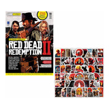 Kit 1 Revista E 100 Adesivos De Red Dead Redemption Ii - Gamemaster Número 01 - Detonado Rdr 2 - Novo E Lacrado - N 1