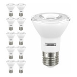 Kit 10 - Lâmpada Led Taschibra Par20 7w E27 38º Bivolt Cor Da Luz Branco-neutro 4000k