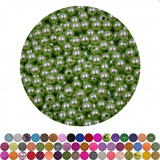 Kit 10.000 Perolas - 500g Inteira 5mm Abs Com Furo Atacado Comprimento 5 Mm Cor 216 - Verde Claro 216 Diâmetro 5 Mm