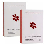 Kit 10 Agulhas 01 Ponta Fine Rosca + 10 Ponteiras - Dermomag