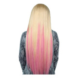 Kit 10 Aplique Mechas Rosa Tic Tac Luzes Cabelo