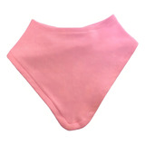 Kit 10 Babador Bandana Para Bebe Infantil Dupla Face. Cor Rosa Tamanho Un