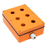 Kit 10 Botoeira Comando Elétrico 6 Furos Metal Cogumelo