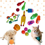 Kit 10 Brinquedos Filhotes Cachorros Pequenos Gatos Variados