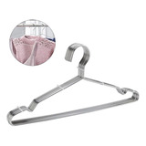 Kit 10 Cabide Adulto Metal Tintureiro Antideslizante Casa