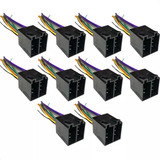 Kit 10 Chicote Conector Radio Automotivo Plug 16 Vias Macho