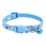 Kit 10 Coleira Cachorros Gatos Pet Coelho Cor Azul Claro