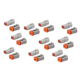 Kit 10 Conectores Deutsch Dt 1,5mm 4 Vias Com Terminais