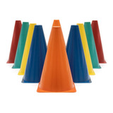 Kit 10 Cones P/ Circuito Funcional Agilidade Colorido 20 Cm