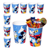 Kit 10 Copos Mickey Pluto Pateta Pato Donald Festa Infantil