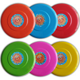 Kit 10 Disco Frisbee P/ Jogar Diversão Praia Campo Brinquedo