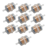 Kit 10 Filtros De Combustivel Gasolina Universal Moto