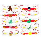 Kit 10 Gargantilhas Natal Pet Gato Eva Pet Shop