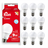 Kit 10 Lampada Kian Classic Led Bivolt Alta Durabilidade