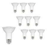 Kit 10 Lâmpada Led Par20 Bivolt Brilia 7w Angulo 38º 