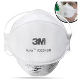 Kit 10 Máscaras 3m 9320 Aura + Br Pff2 Respirador N95 Anvisa