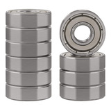 Kit 10 Micro Rolamento 608 Z Zz - 608z 4x13x5mm Abec-7