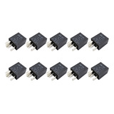 Kit 10 Mini Rele Auxiliar 24v 5 Terminais 40/30a - Dni 0226