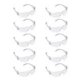 Kit 10 Óculos De Proteção Croma Oval Segurança Epi Obra