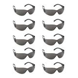 Kit 10 Óculos De Proteção Oval Segurança Epi Obra