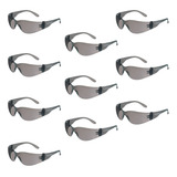 Kit 10 Oculos De Protecao Preto Ss2c Ca.26127 Super Safety 