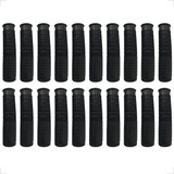 Kit 10 Pares De Manoplas Bike Punho Bicicleta Preta Cor Preto