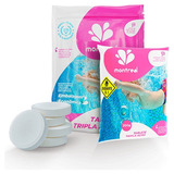 Kit 10 Pastilhas Tabletes Cloro 200g Tripla Ação P/ Piscina