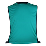 Kit 10 Pçs Colete Pp Infantil Futebol Tecido Helanquinha Cor Verde Tiffany