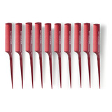 Kit 10 Pente De Química Vermelho Resistente A Calor By Derli