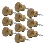 Kit 10 Puxadores Moveis Cristaleira Retro Madeira Antiga 14p