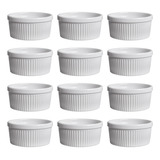Kit 10 Ramekin Porcelana Ramequim 200 Ml Forno Ref 287