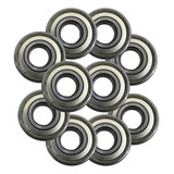 Kit 10 Rolamento Unidade 6204 Zz Medida 20x47x14mm Abec Gbr
