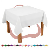 Kit 10 Toalha De Mesa Quadrada 1,50x1,50 Oxford Lisa Lavavel Para Festa Buffet Com Bainha Industrial