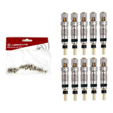 Kit 10 Und Núcleo Válvula Tubeless Absolute Reparo Presta