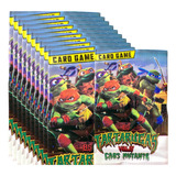 Kit 100 Cards Tartaruga Ninjas 25 Pacotes De Figurinhas.