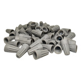 Kit 100 Conector Torcao S-p1 Cinza Para Cabos 0,8mm A 2,5mm