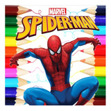Kit 100 Desenhos Para Pintar E Colorir Homem Aranha Spiderman - Folha A4 Inteira! 1 Por Folha! - #0259