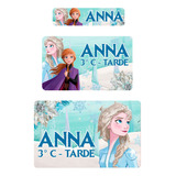 Kit 100 Etiqueta Personalizadas Frozen Vinil Escola Material