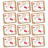 Kit 100 Figurinhas Álbum Hello Kitty Anniversary 20 Envelope Hello Kitty 50th Anniversary